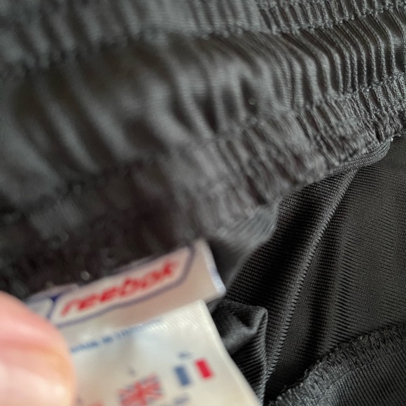 Reebok black with white line training pants.  Slim fit. Excellent shape - Picture 3 of 3